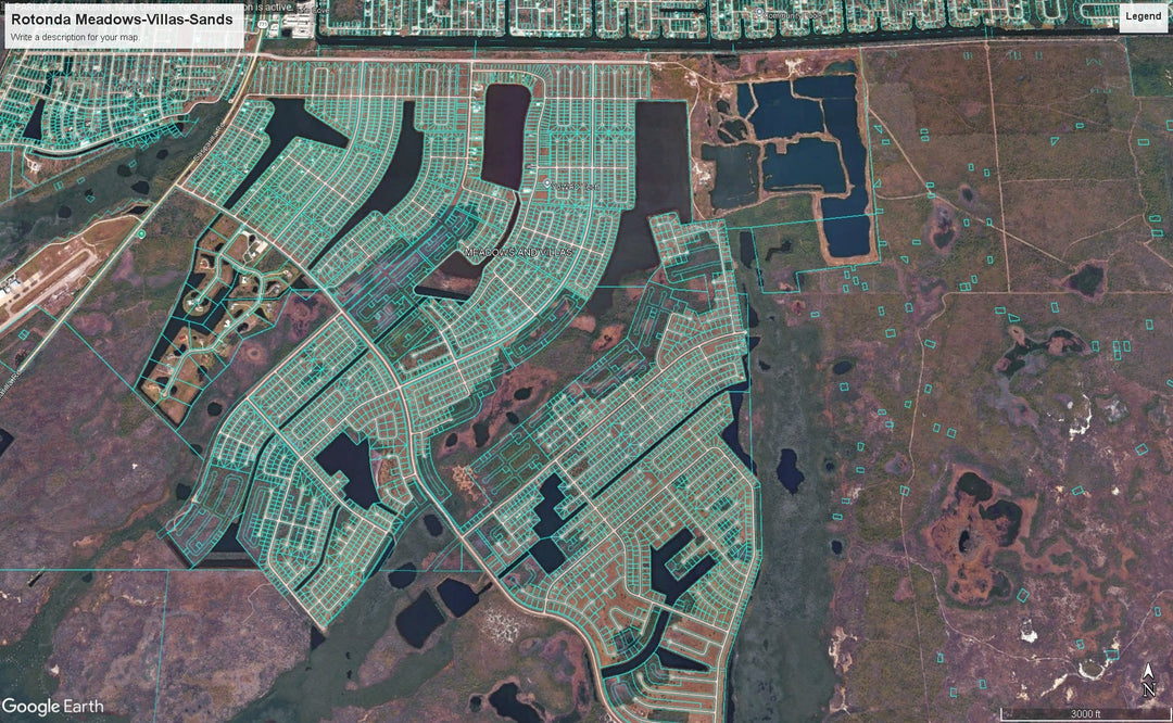 Rotonda Meadows/Villas-Sands — Paved Road